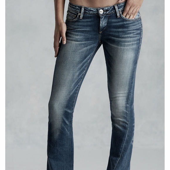 True Religion Denim - True Religion "Joey Big" Thick Stitch Low Rise 25